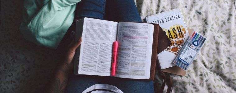 https://www.pexels.com/photo/books-bed-markers-human-26371/